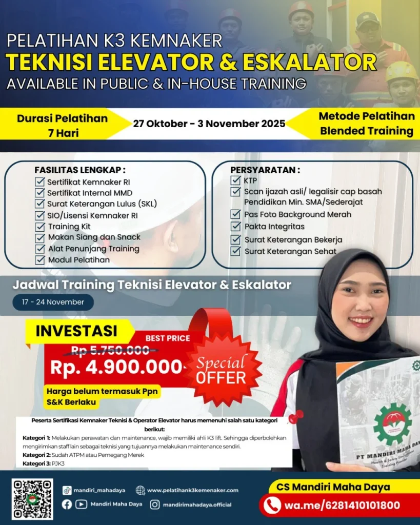 Teknisi Elevator dan Eskalator