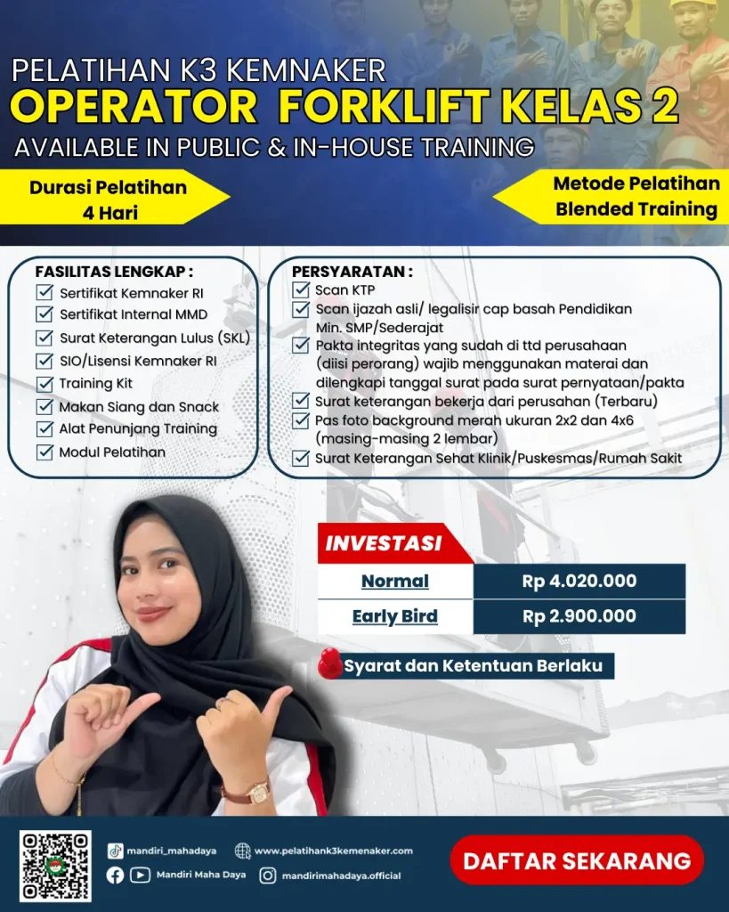 Pelatihan Operator Forklift Kelas 2