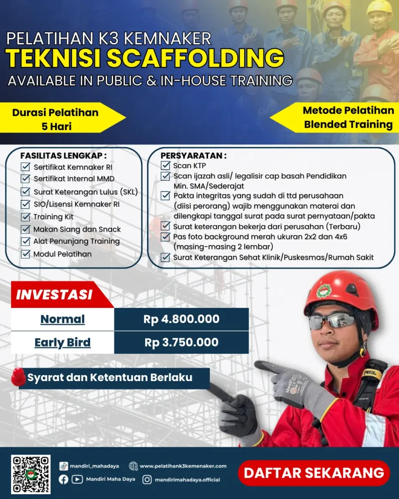 Pelatihan Teknisi Scaffolding